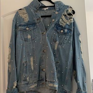 Edgy jean jacket